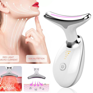 RevitaLift Neck Firming Vibrating Massager with Triple Color Modes